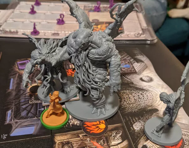 Hero facing off against incredible odds