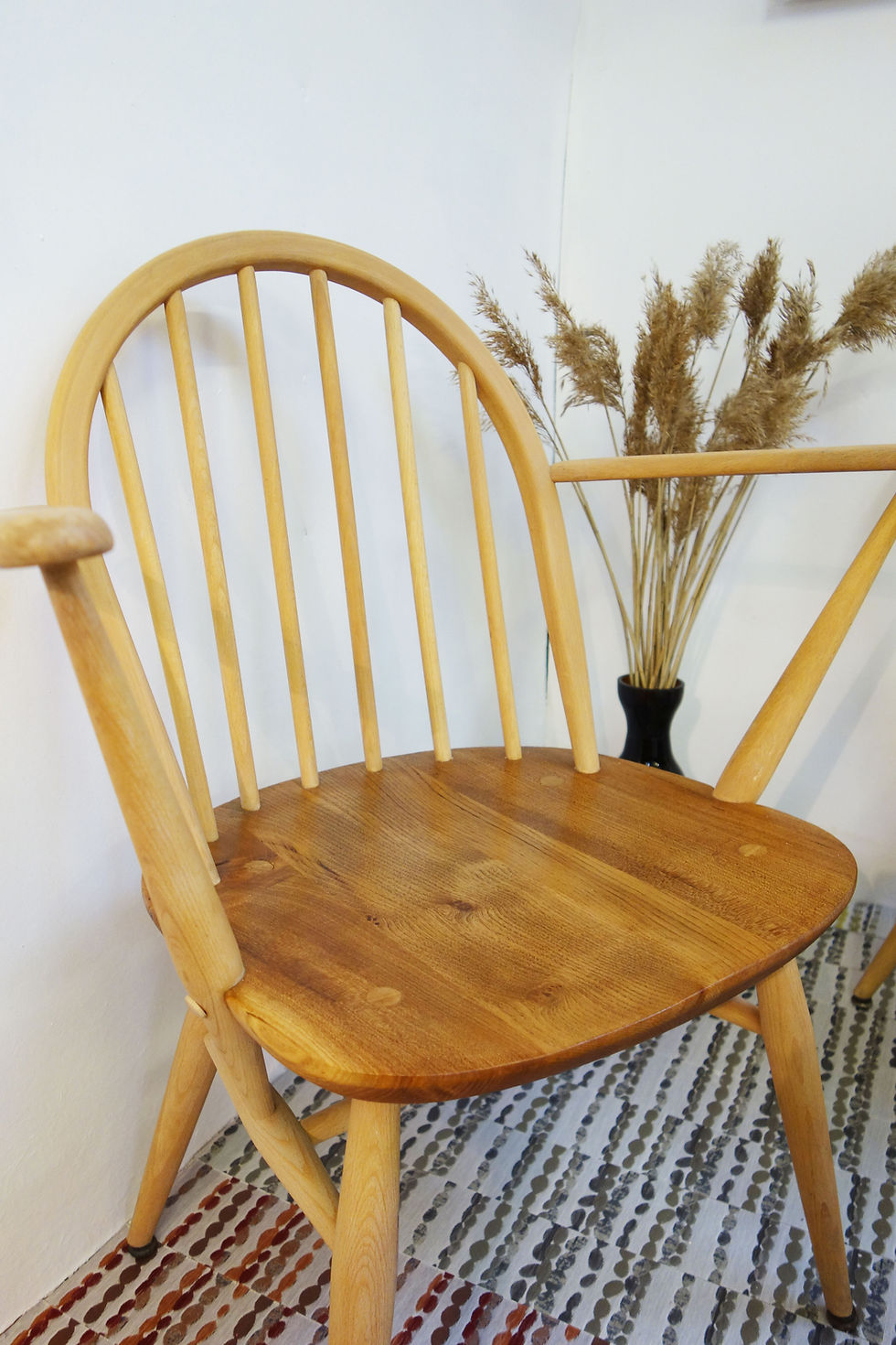 Thumbnail: Ercol low fireside chairs