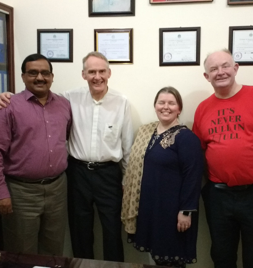 With Ashley Farooq in his Diocese office