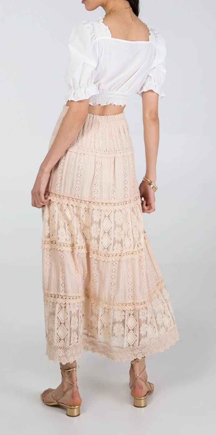 Thumbnail: White Gypsy Skirt