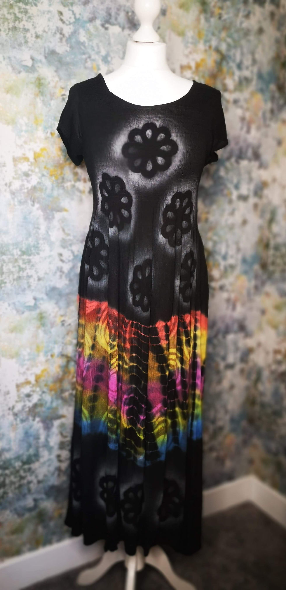 Thumbnail: Capped Sleeve Happy Hippy Dress
