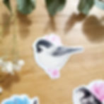 autocollant mésange