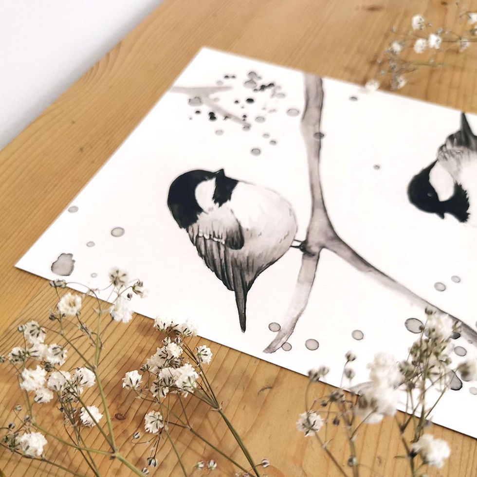 détails dessin à l'encre de chine