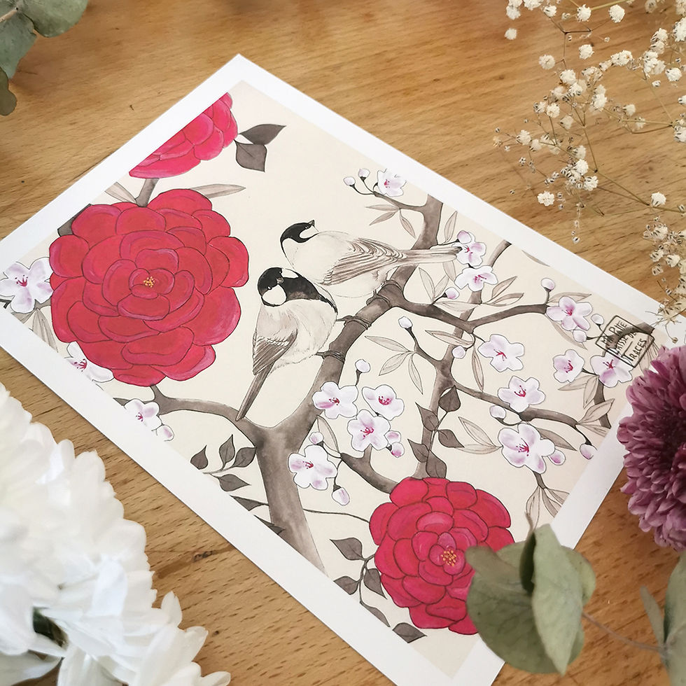 Miniature : illustration estampe japonaise