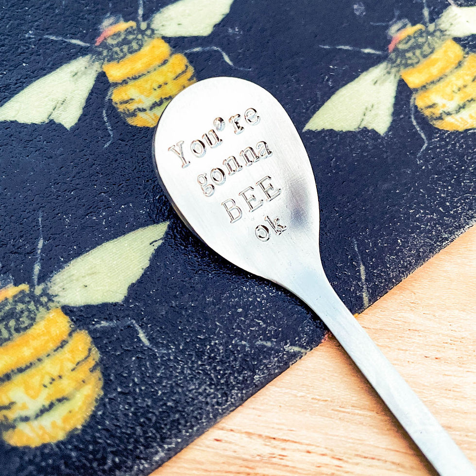 'You're gonna BEE ok' long spoon/drink stirrer