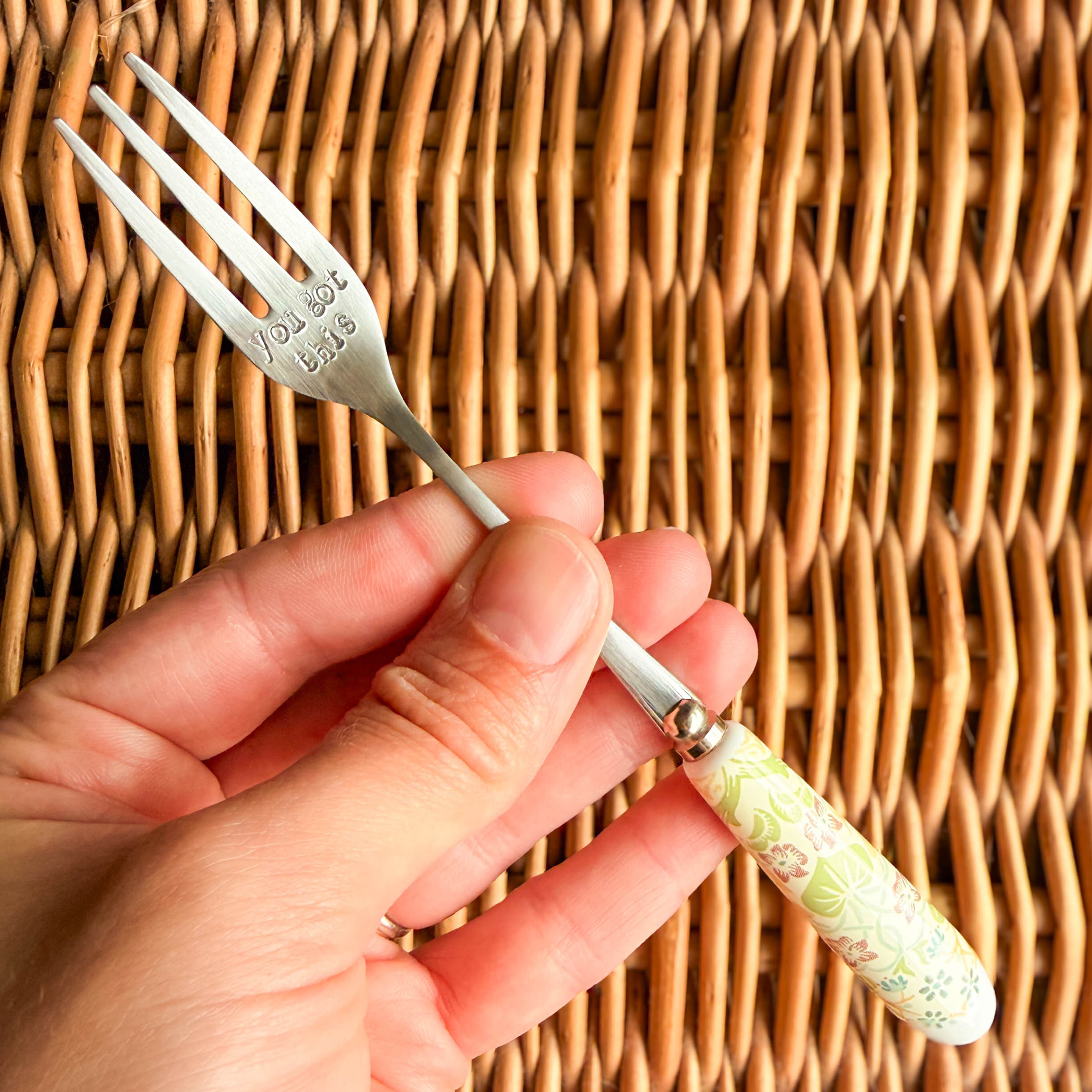 'You got this' William Morris cake fork