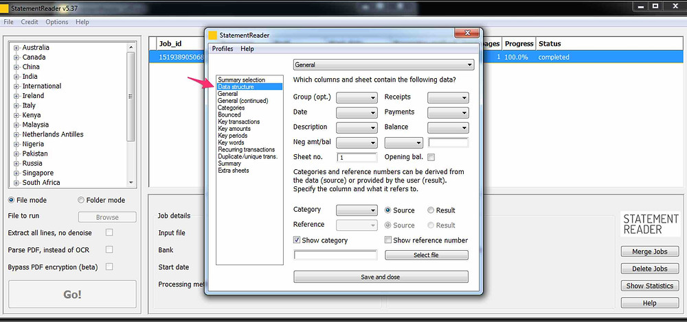 incorporate excel transactions