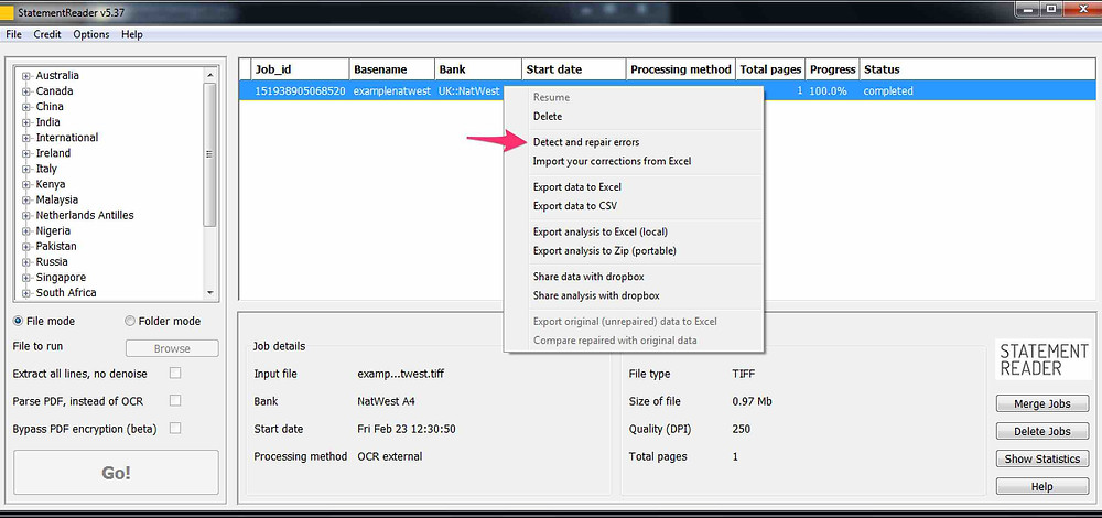 validate transactions