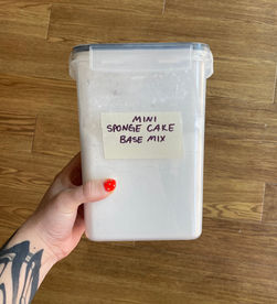 Mini Sponge Cake Base Mix