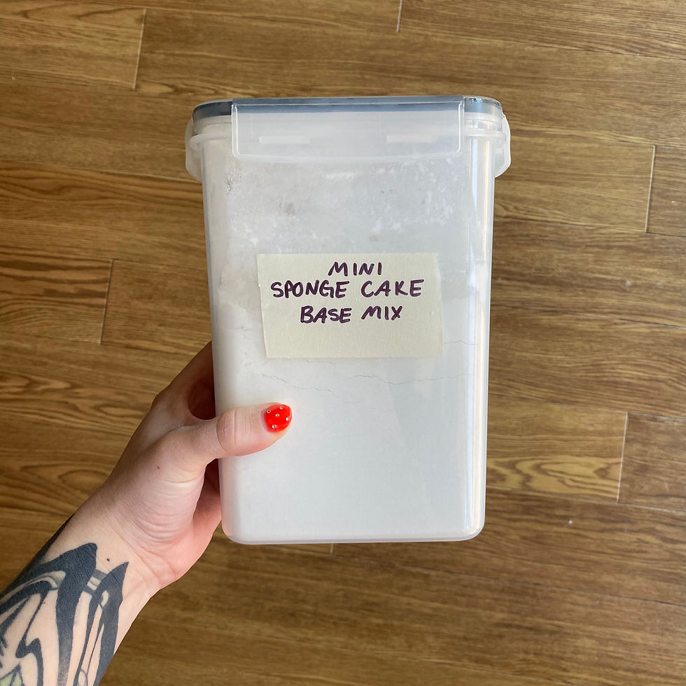 Mini Sponge Cake Base Mix