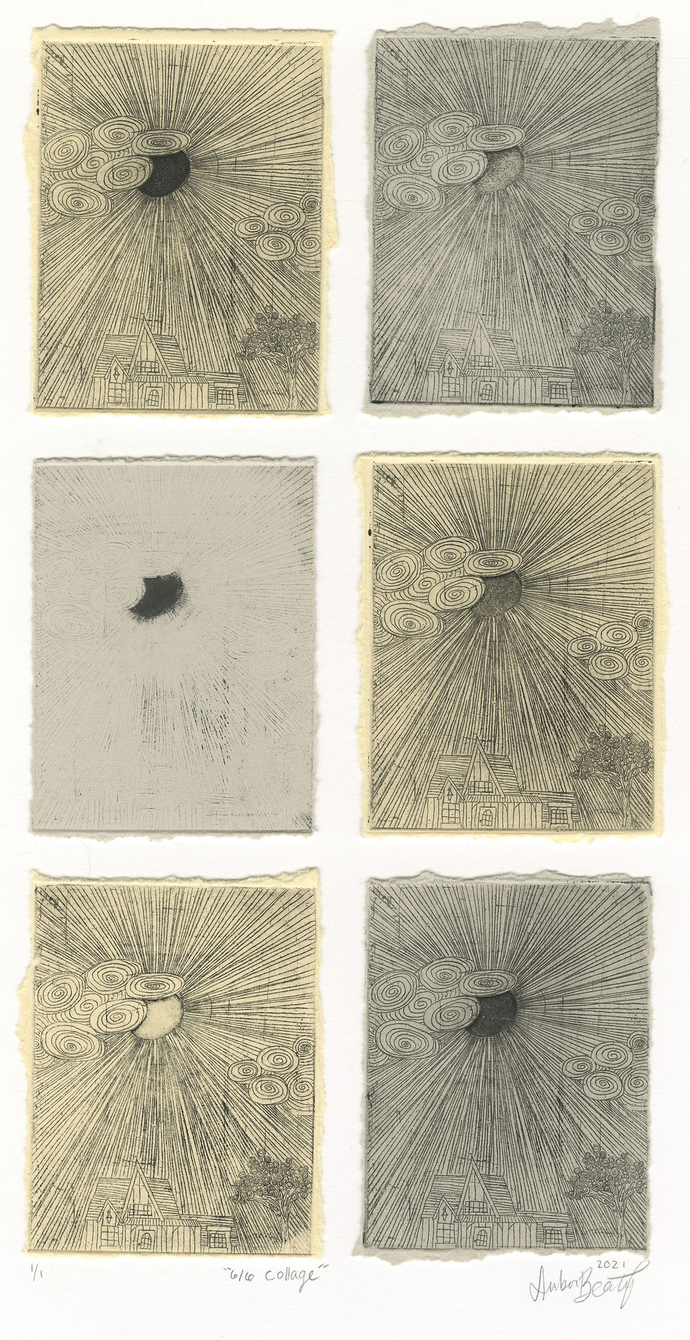 "Black Sun Collage", 2021