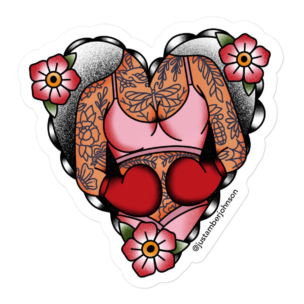 Fit Chick Sticker | Medium Tone