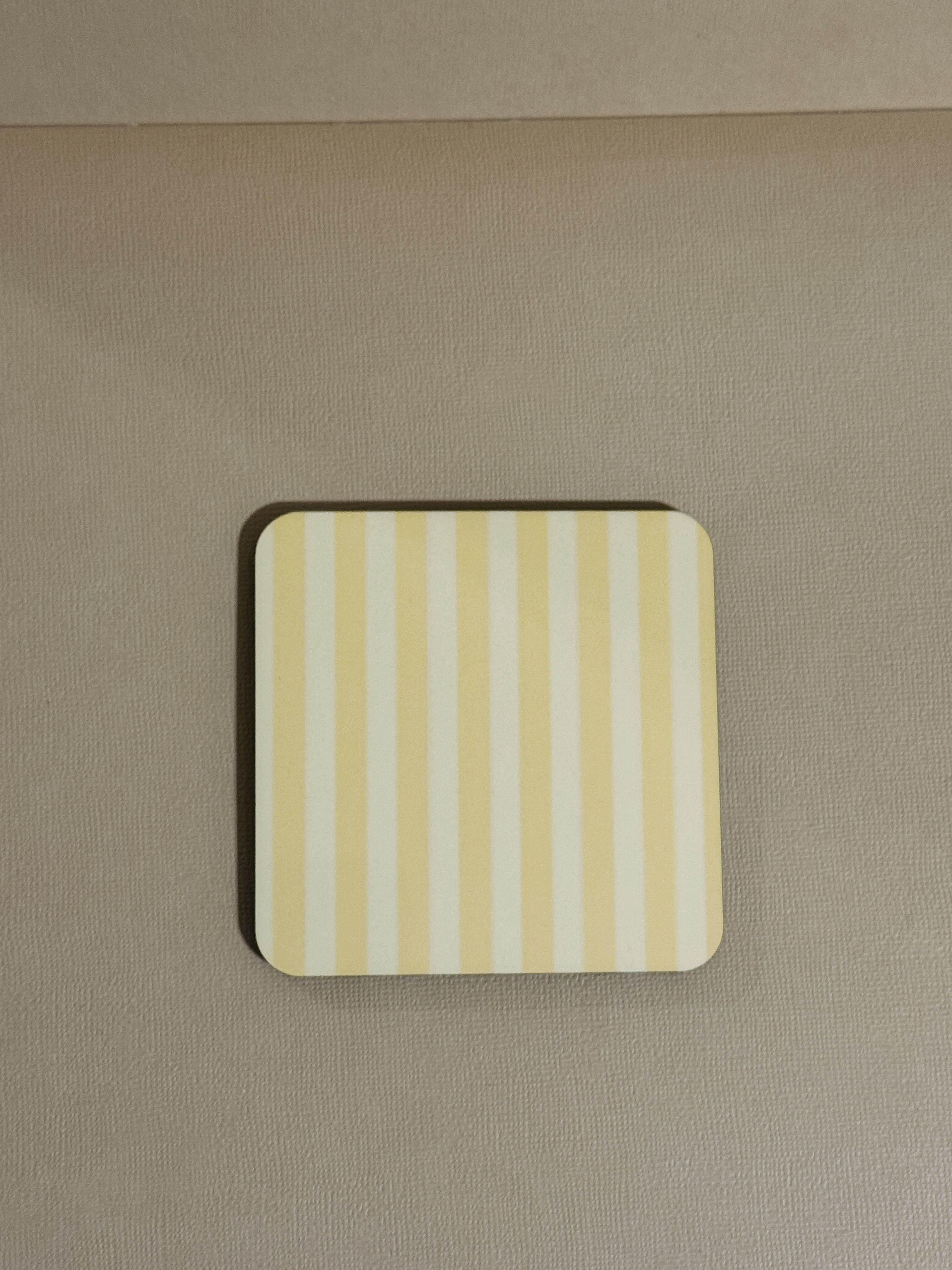 Yellow Stripes Coaster