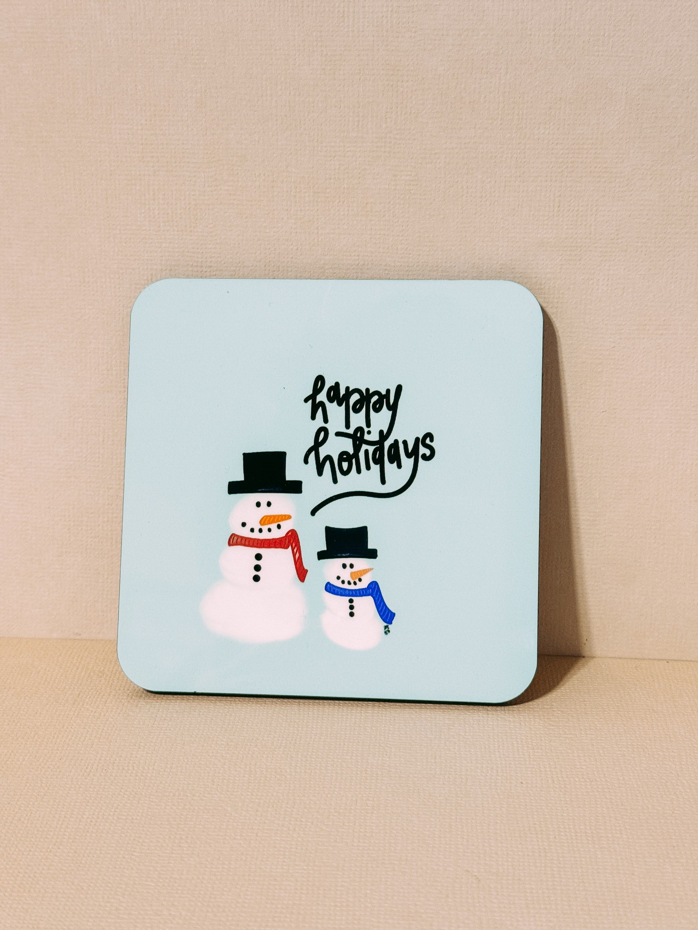 Happy Holidays Coaster