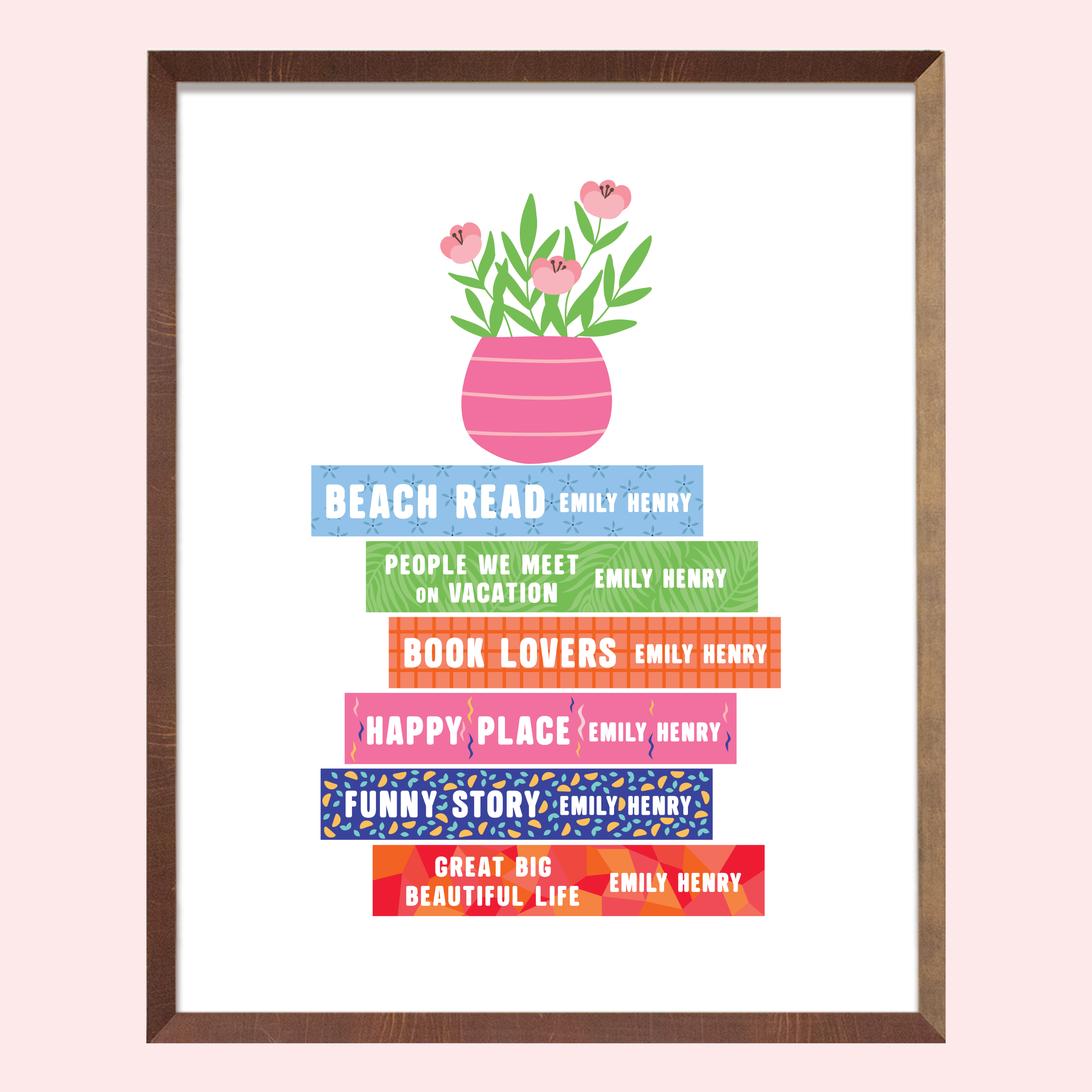 Emily Henry Books Art Print