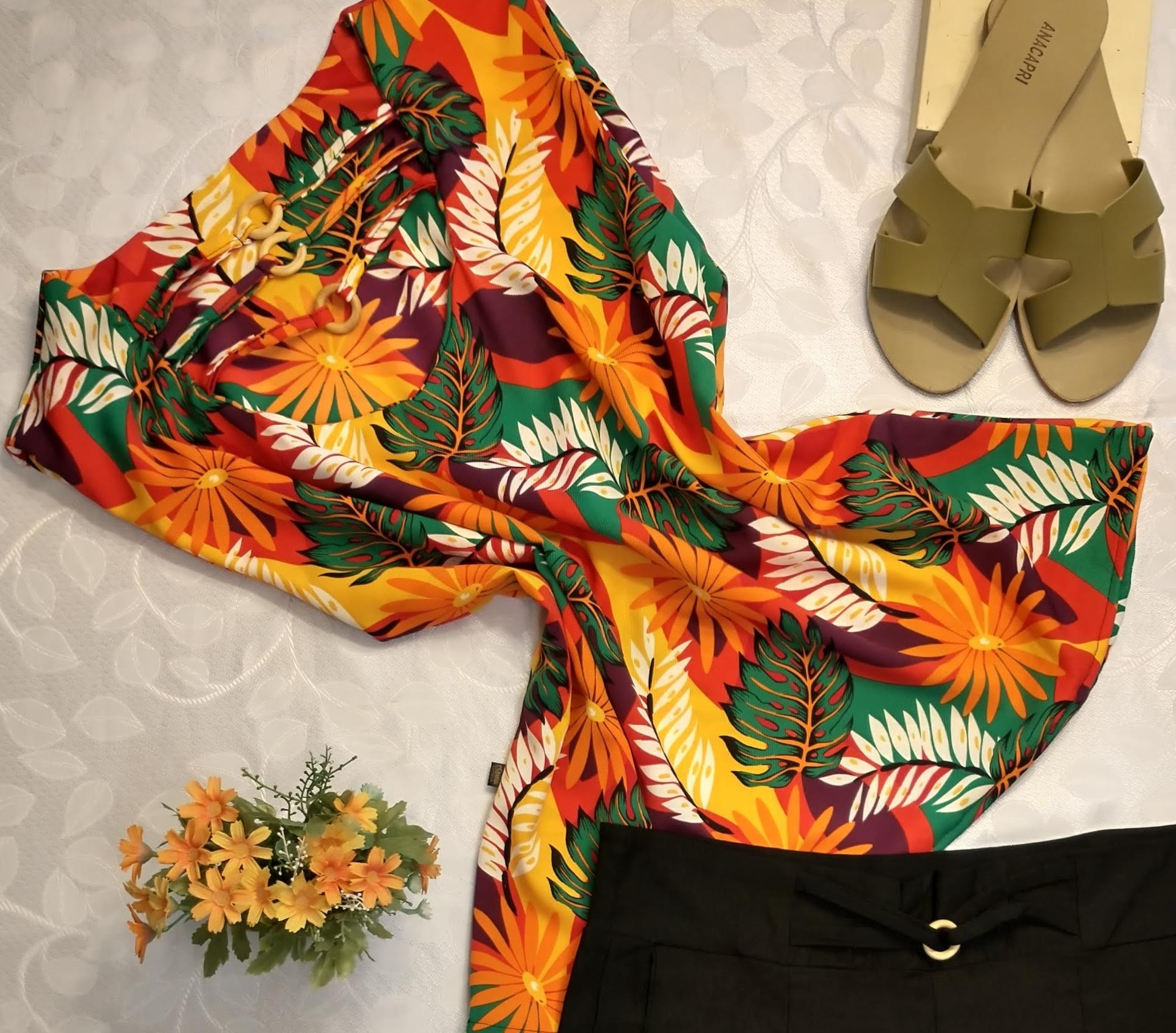 Blusa em Viscose sem mangas