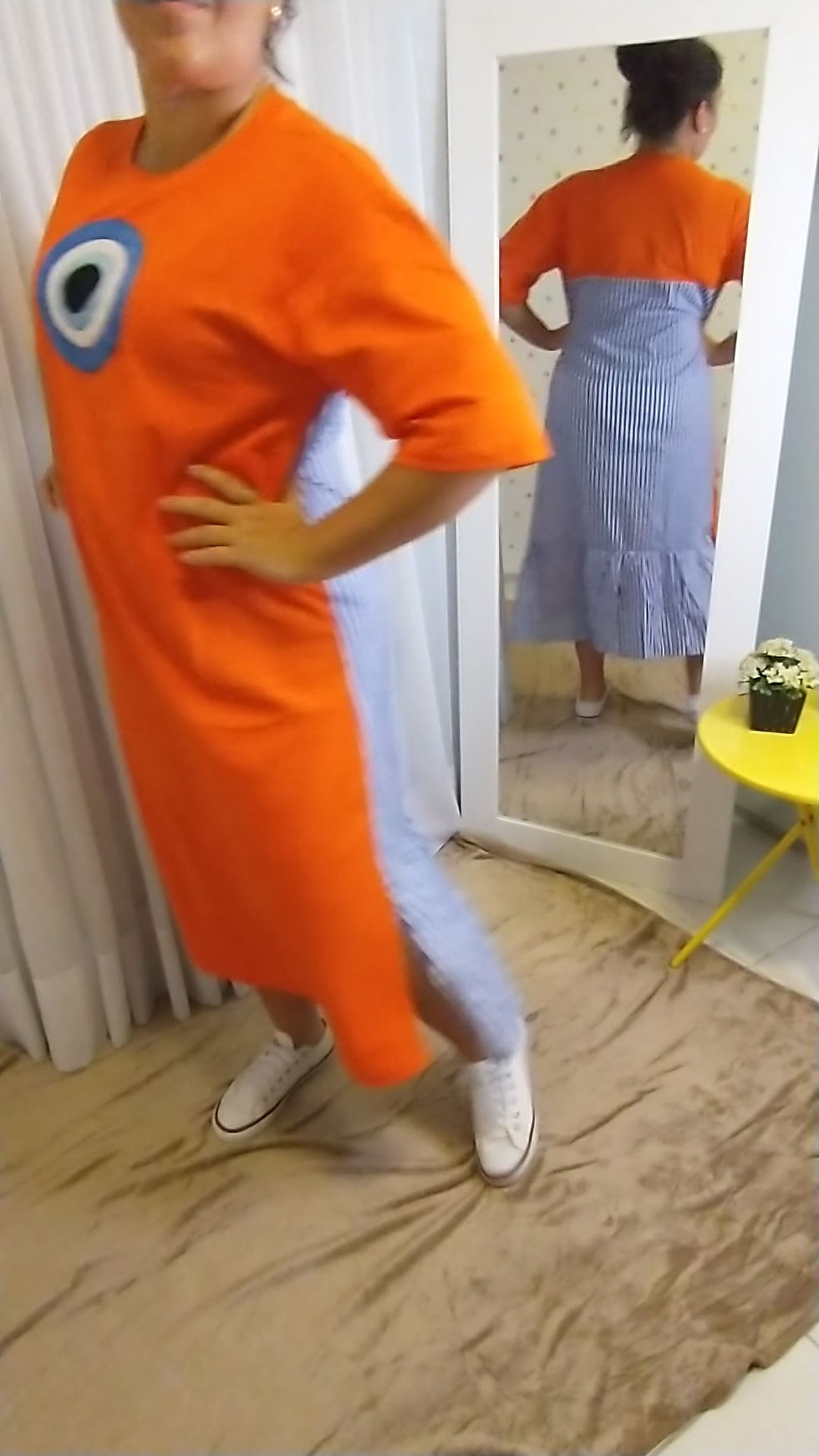 Miniatura: Vestido fio 30 com tricoline
