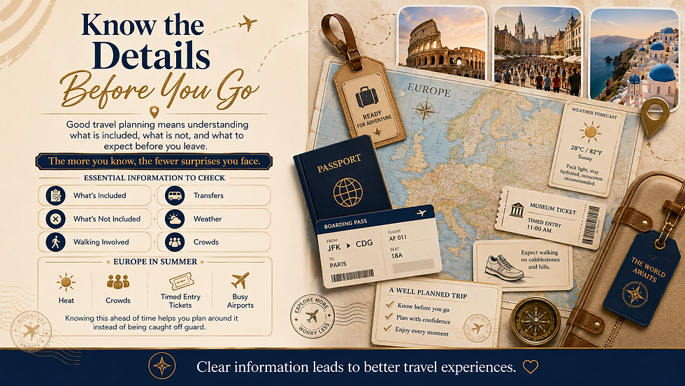 Prepare for a stress-free vacation by knowing the details before you go. Understanding what's included, the expected weather, and potential crowds helps ensure a smooth and enjoyable trip. Clear information leads to better travel experiences.