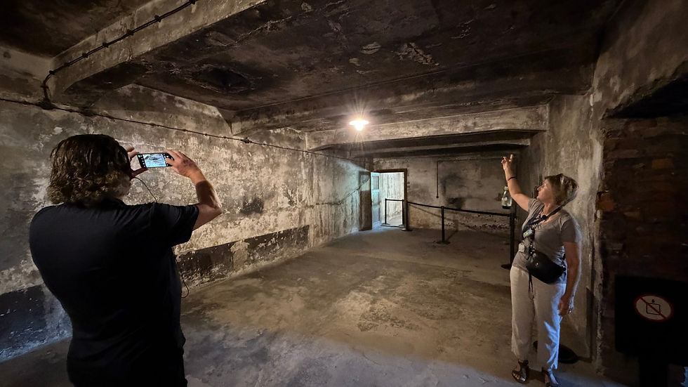 This room was packed with human beings. Pushed to get closer so more could fit. The