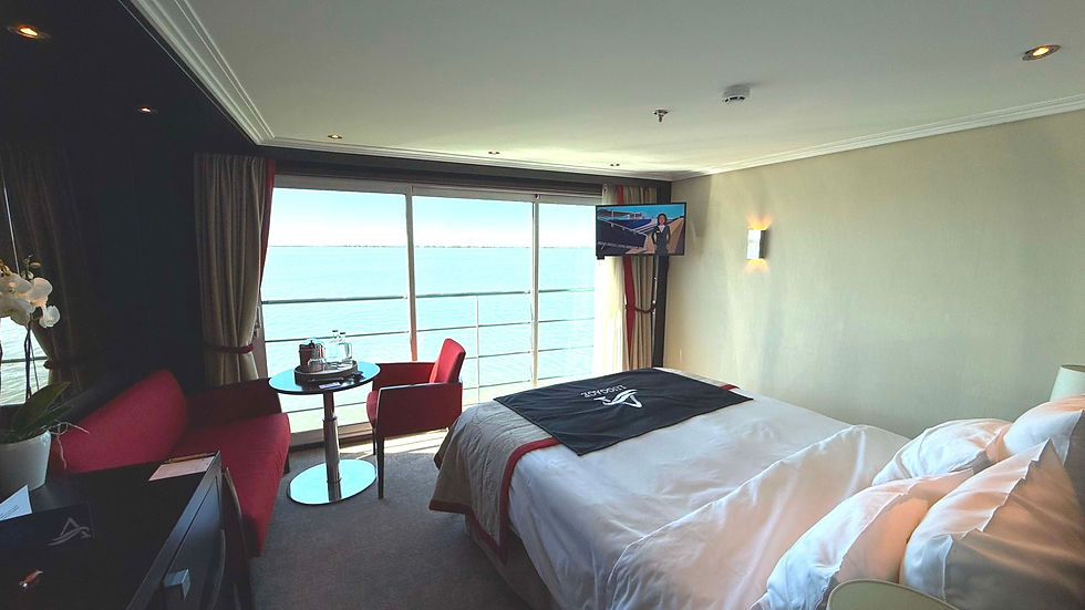 The floor to ceiling window makes an impression. It brings the outside in to your room.