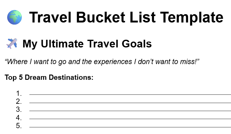 From Dreaming to Doing: Your Guide to Bucket List Adventures
