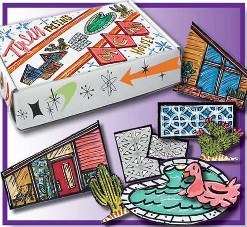 Mid-Century Modern Magnets Kit | MoxieBoxArt