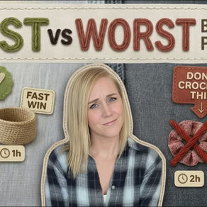 🧶 5 Beginner Crochet Projects I Tested (What You Should Actually Start With)