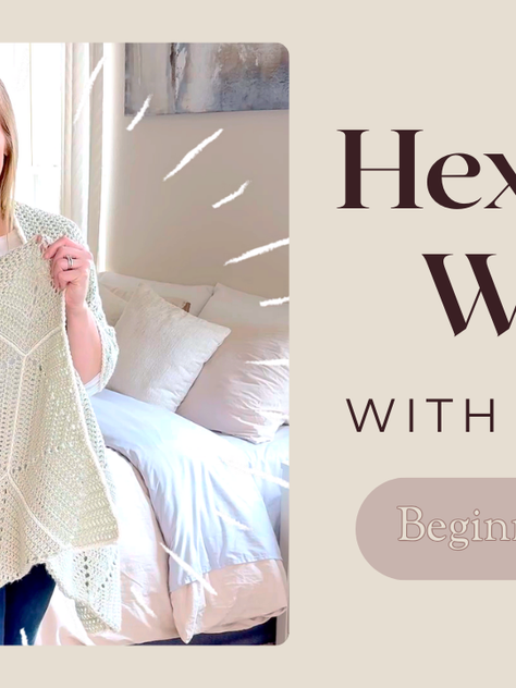 Prism Hexagon Wrap Crochet Pattern