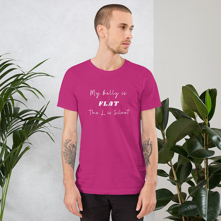 Thumbnail: Ultra-Soft Unisex T-Shirt - My Belly Is Flat