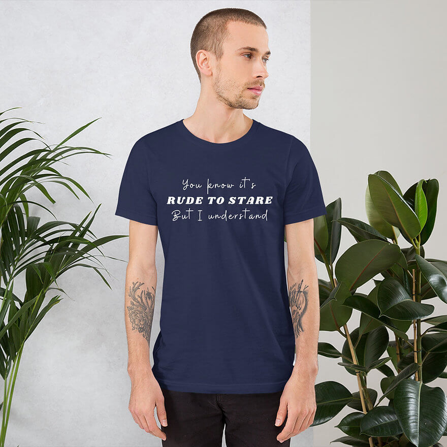 Thumbnail: Ultra-Soft Unisex T-Shirt - Rude To Stare