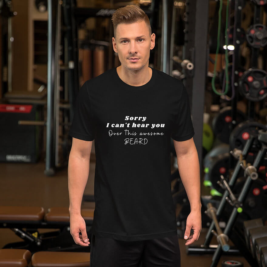 Thumbnail: Ultra-Soft Unisex T-Shirt - Sorry I Can't Hear You