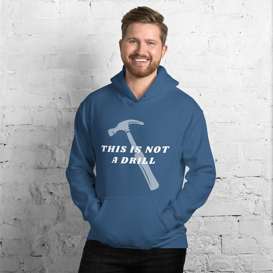 Thumbnail: Premium Super Soft Unisex Hoodien - This Is Not a Drill