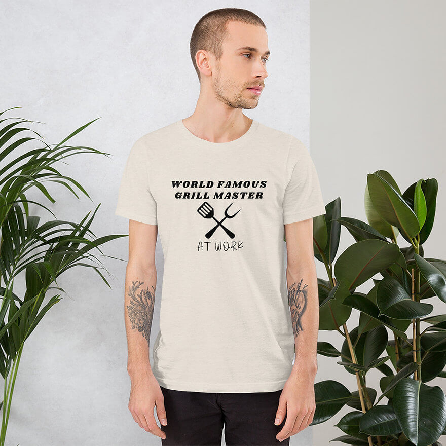 Thumbnail: Ultra-Soft Unisex T-Shirt - World Famous Grill Master