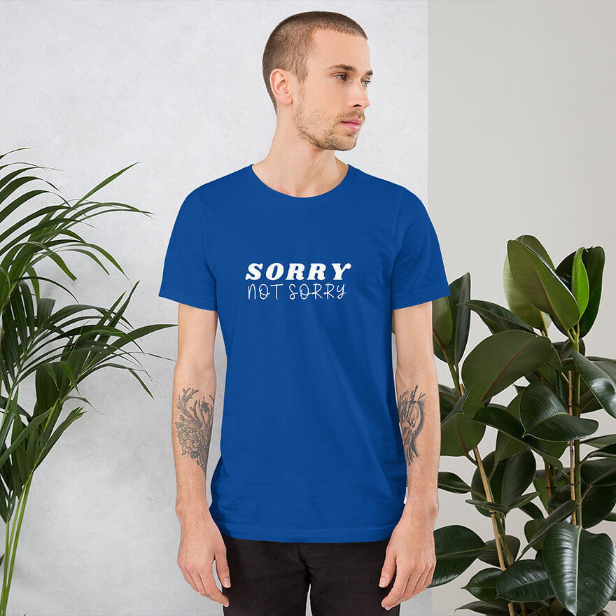Thumbnail: Ultra-Soft Unisex T-Shirt - Sorry Not Sorry