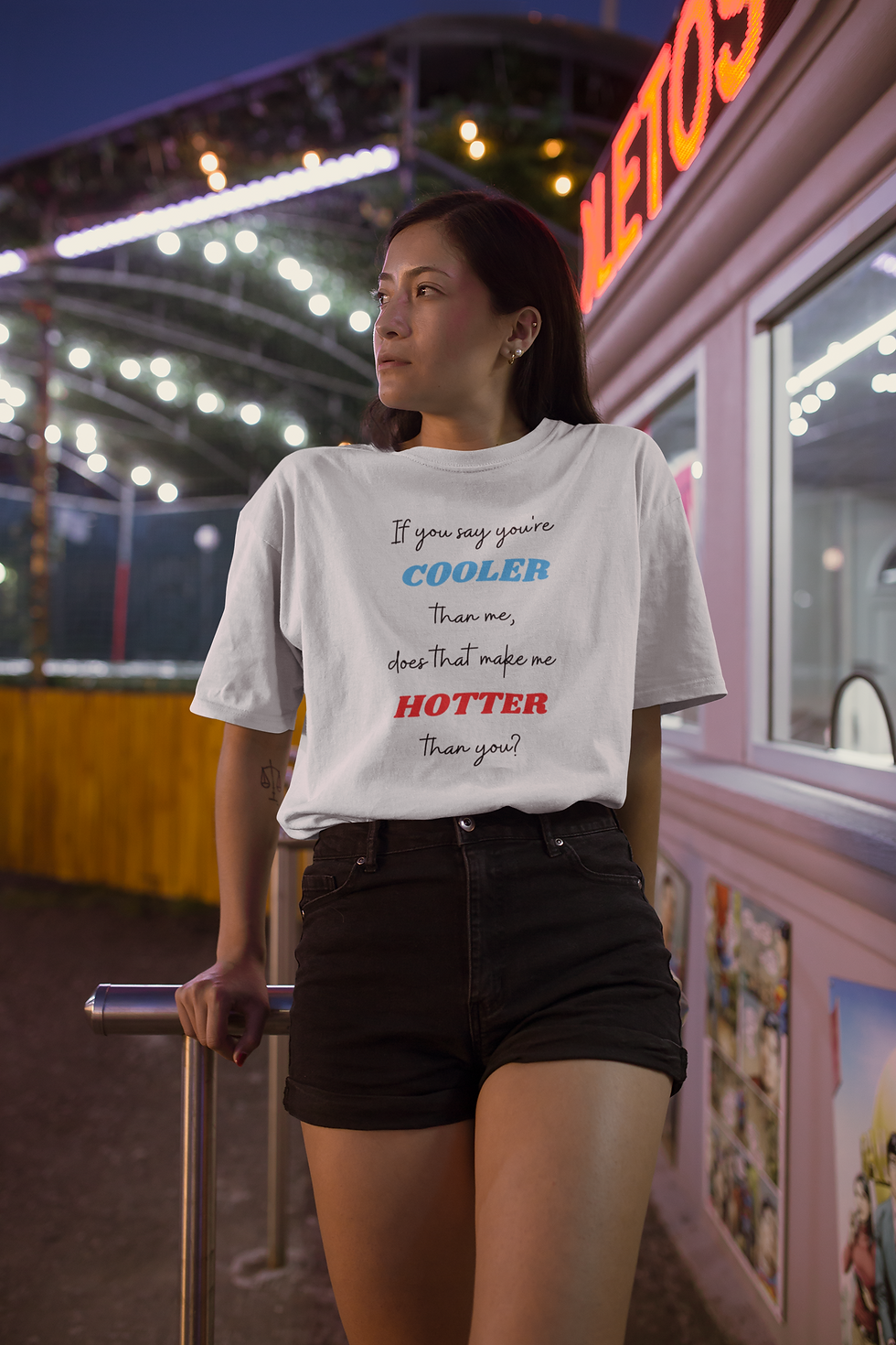 New Best Selling Funny T-Shirt - Does That Mean You Are Hotter Than Me