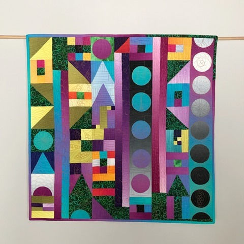 In The Garden Columns Quilt by Kim Lapacek