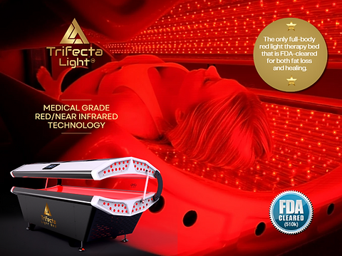 Woman experiencing red light therapy skin treatment in Colleyville Texas