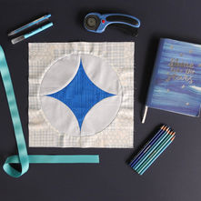 Cathedral Star Block from Quilting Jetgirl – Block 9 of the Old School Block of the Month