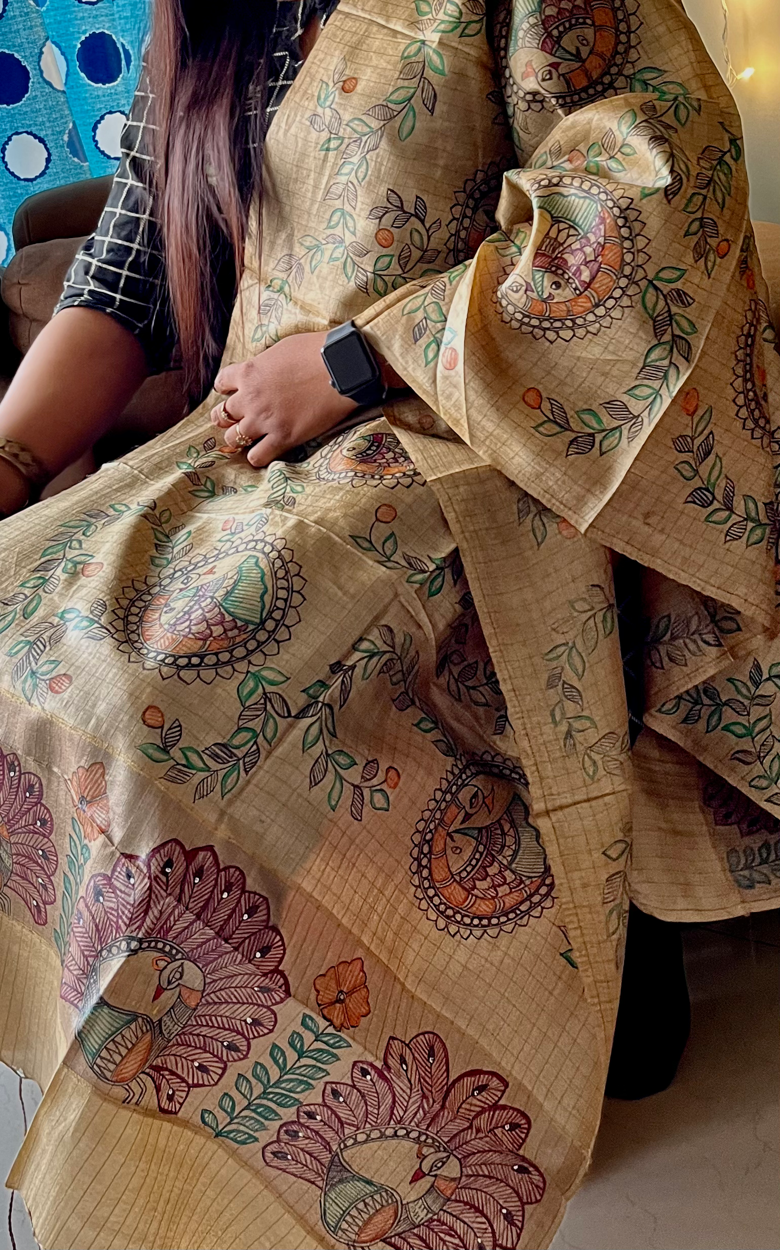 Mach Sang Mor Silk Dupatta