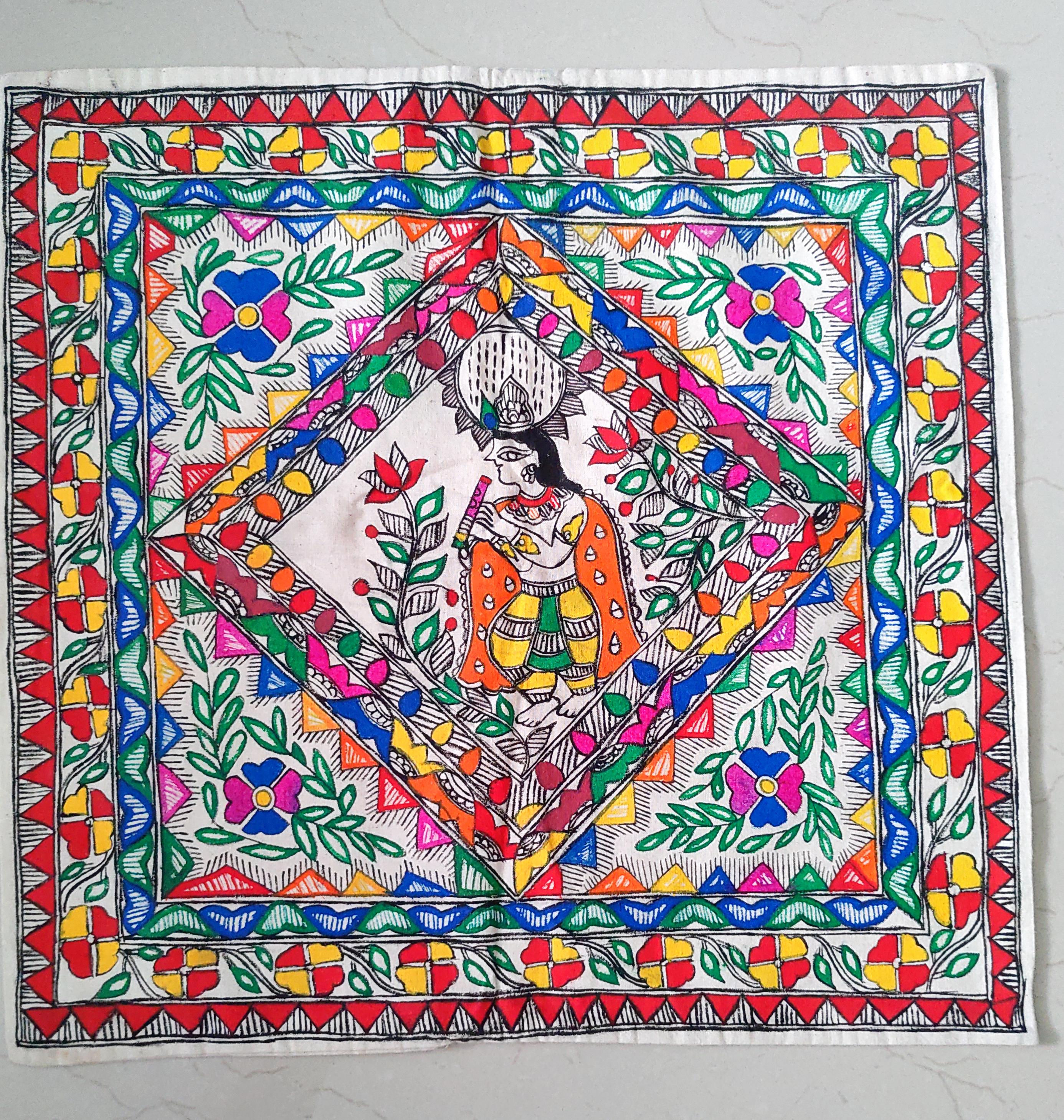 Hand-painted Cusion Cover