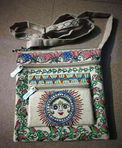 Hand painted Sling Bag Kosh by Sanyukta