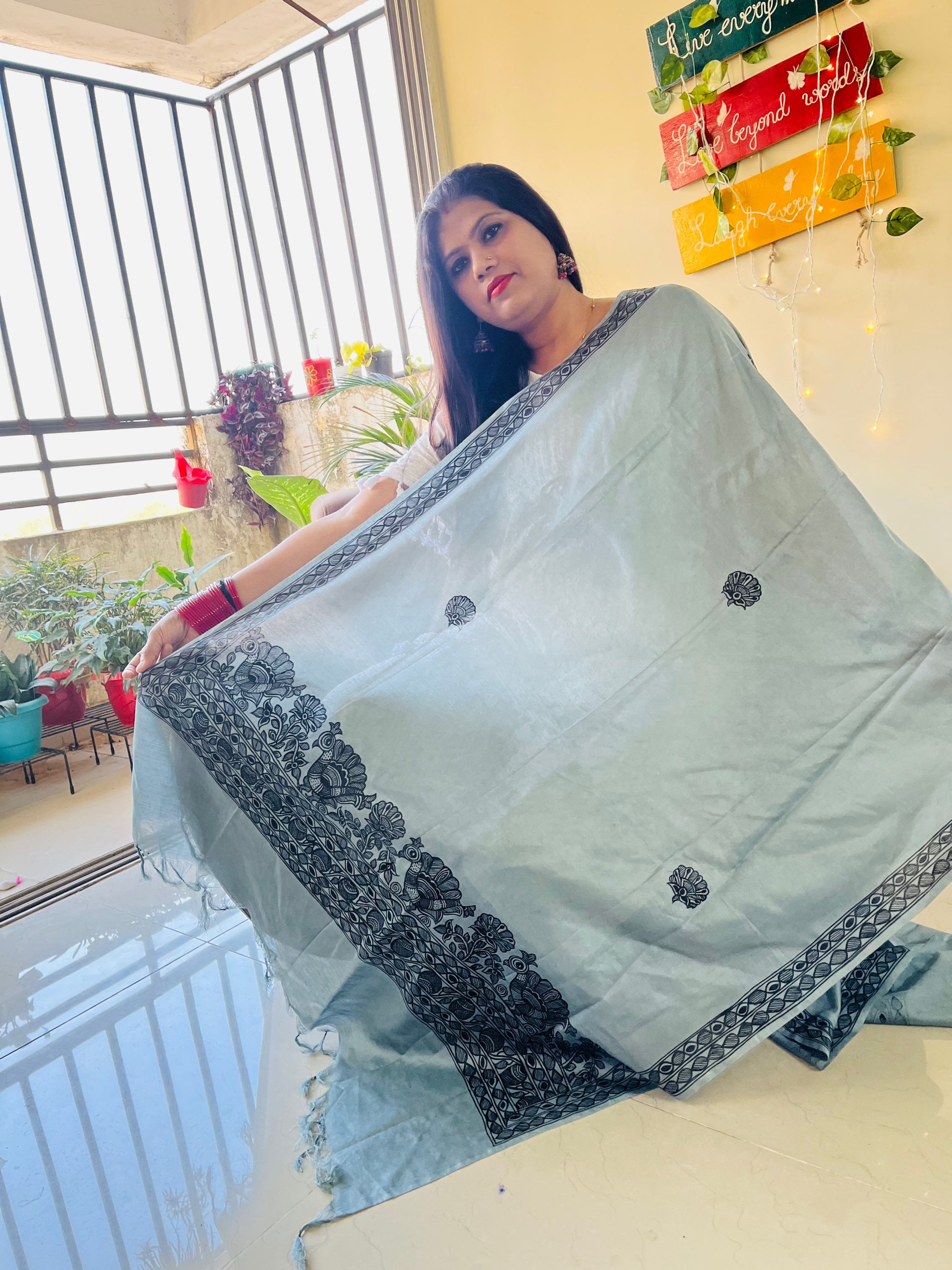 Grey Dupatta