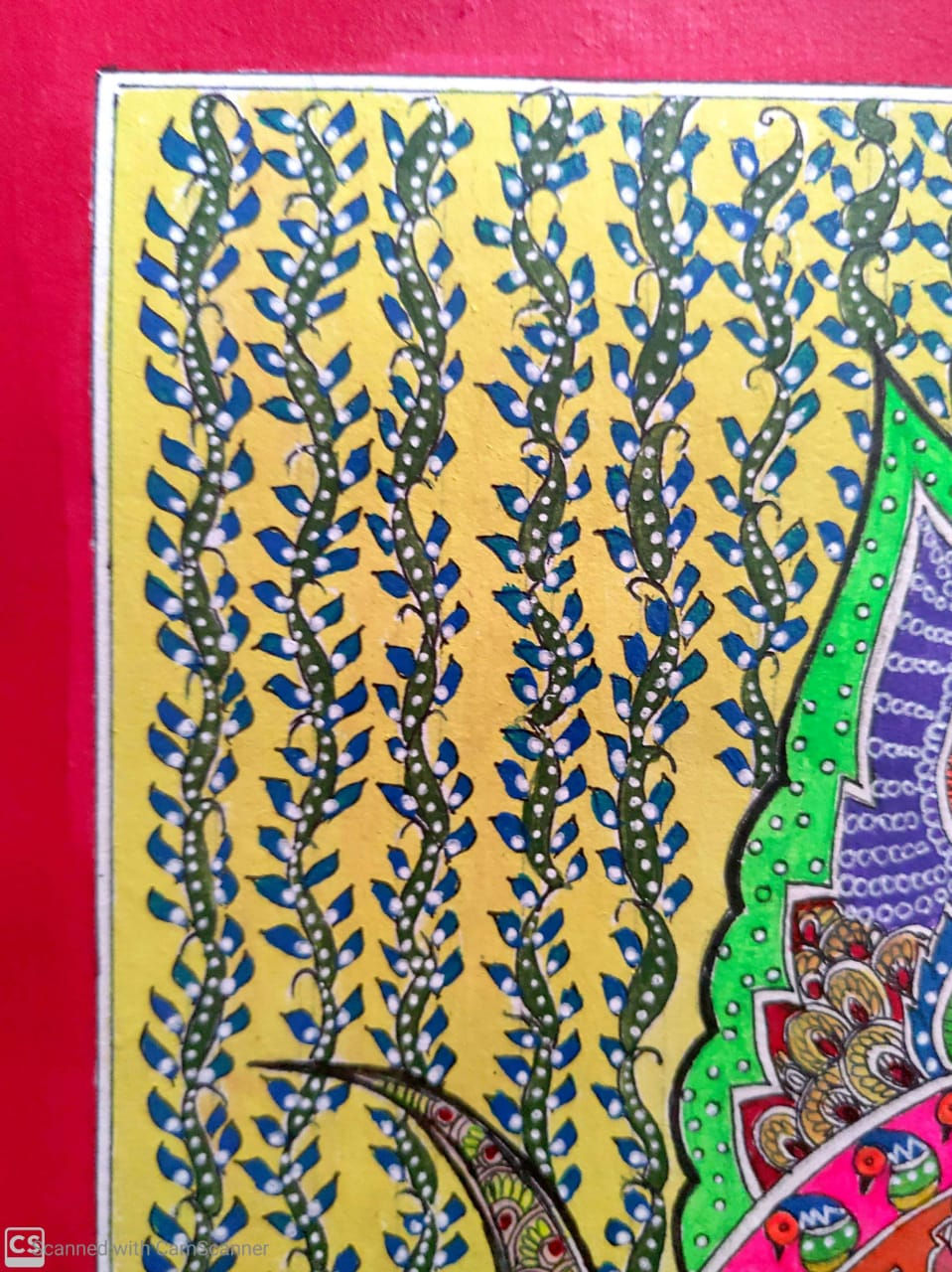 Thumbnail: Murli Manohar Floral Madhubani Painting