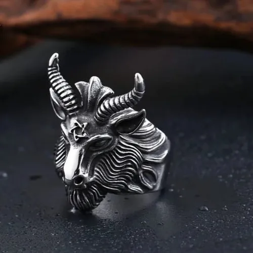Miniatura: Anillo Chivo Baphomet