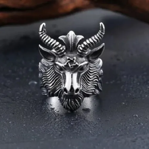 Miniatura: Anillo Chivo Baphomet