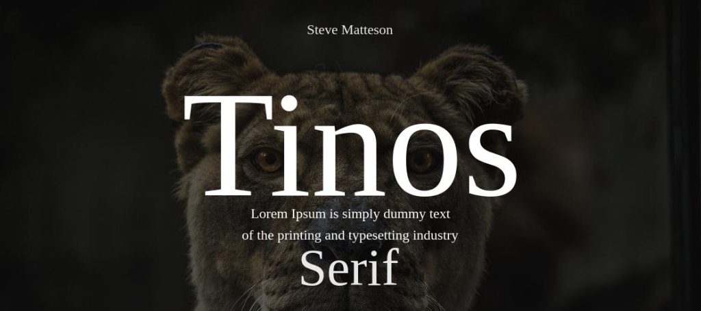 Tinos font
