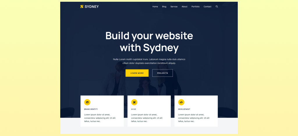 Theme Sydney Wordress