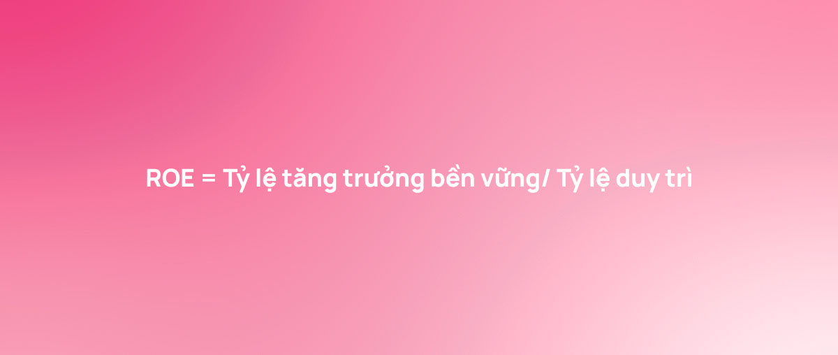 Công thức tính ROE 1
