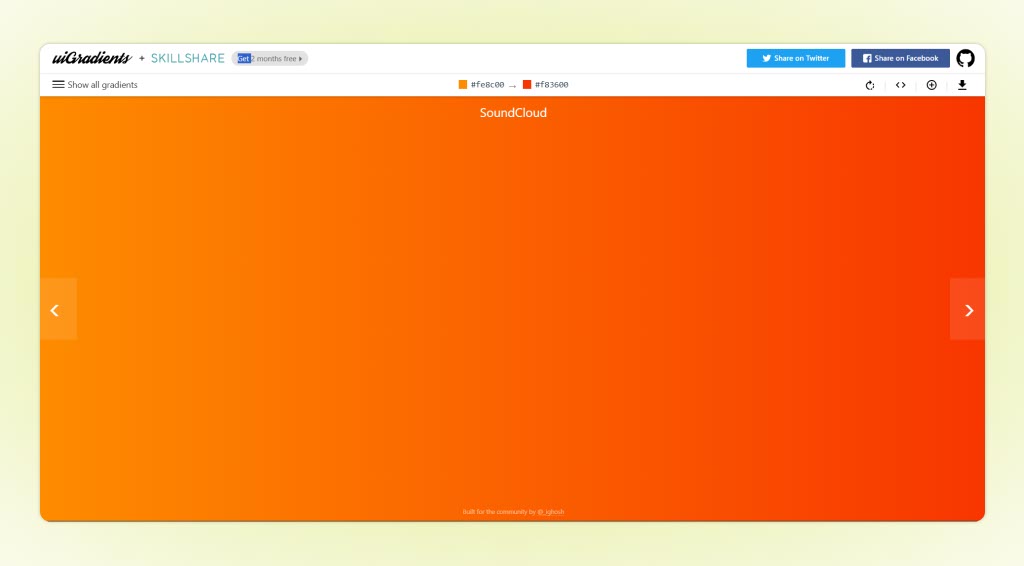 uiGradients