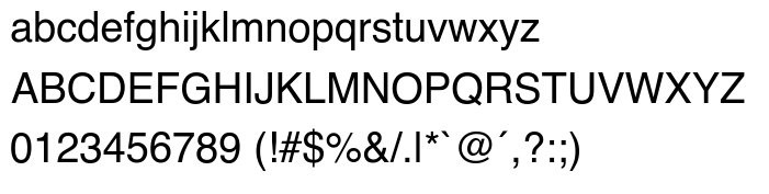 Toàn bộ font chữ Helvetica khi xuất hiện